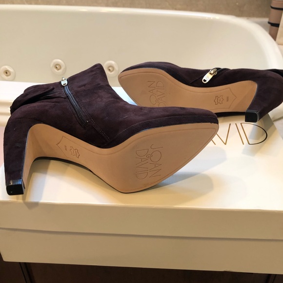 New Joan & David brown suede booties size 9 1/2 - Picture 6 of 7